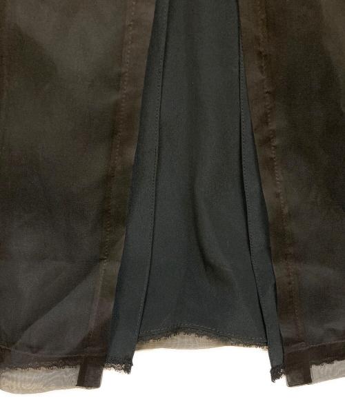 GUCCI（グッチ）GUCCI (グッチ) シルクシアースカート ブラック サイズ:42の古着・服飾アイテム