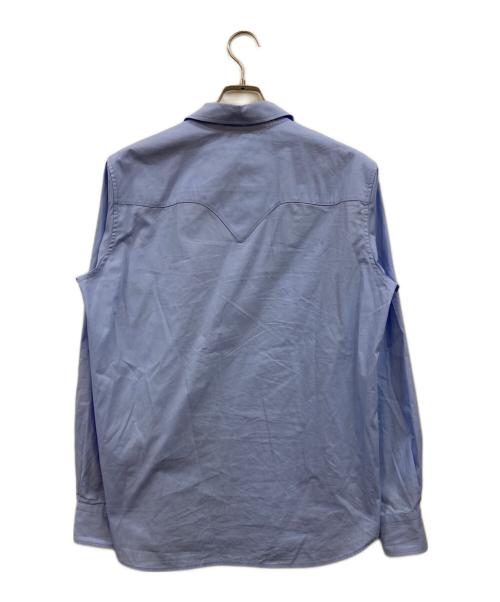 masu（エムエーエスユー）MASU (エムエーエスユー) RODEO ZIP-UP DRESS SHIRT ブルー サイズ:46の古着・服飾アイテム