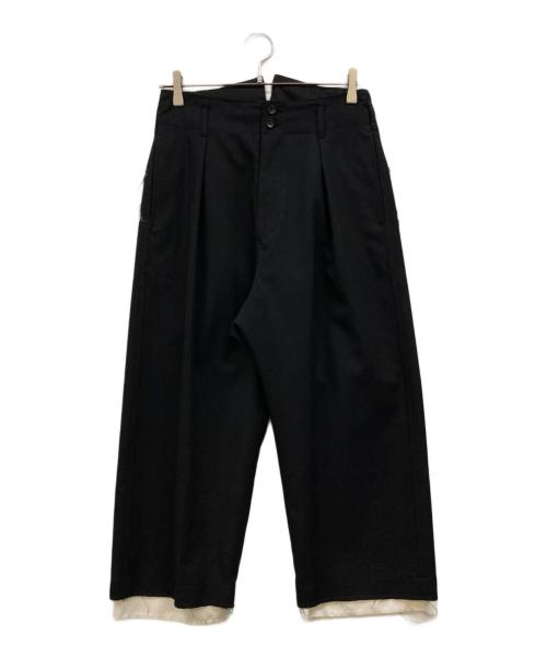 sulvam（サルバム）sulvam (サルバム) CLASSIC PANTS ブラック サイズ:Sの古着・服飾アイテム