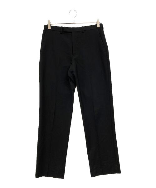LAD MUSICIAN（ラッドミュージシャン）LAD MUSICIAN (ラッドミュージシャン) WOOL GABARDINE STRAIGHT SLACKS ブラック サイズ:42の古着・服飾アイテム