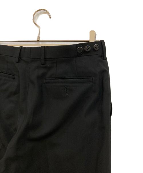 LAD MUSICIAN（ラッドミュージシャン）LAD MUSICIAN (ラッドミュージシャン) WOOL GABARDINE STRAIGHT SLACKS ブラック サイズ:42の古着・服飾アイテム