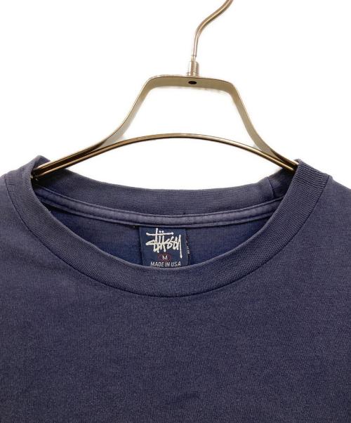 stussy（ステューシー）stussy (ステューシー) 90's SSリンク プリントTシャツ ネイビー サイズ:Ｍの古着・服飾アイテム