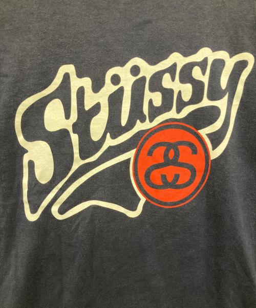 stussy（ステューシー）stussy (ステューシー) 90's SSリンク プリントTシャツ ネイビー サイズ:Ｍの古着・服飾アイテム
