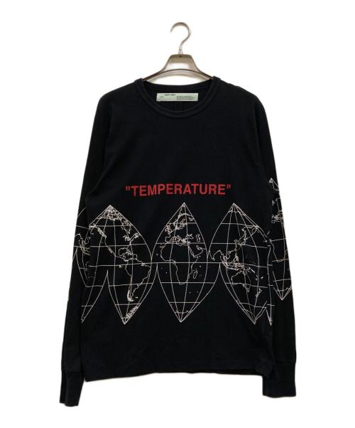 OFFWHITE（オフホワイト）OFFWHITE (オフホワイト) Map Around Longsleeve ブラック サイズ:Ｌの古着・服飾アイテム