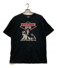 Hysteric Glamour（ヒステリックグラマー）の古着「BAD GIRLプリントTシャツ」｜ブラック