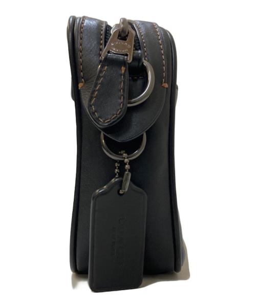 COACH（コーチ）COACH (コーチ) レザーショルダーバッグ ブラックの古着・服飾アイテム