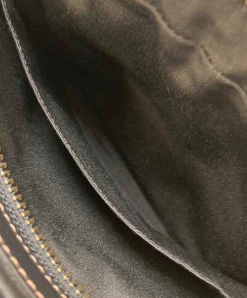 COACH（コーチ）COACH (コーチ) レザーショルダーバッグ ブラックの古着・服飾アイテム