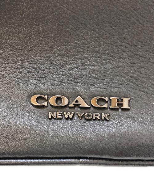 COACH（コーチ）COACH (コーチ) レザーショルダーバッグ ブラックの古着・服飾アイテム
