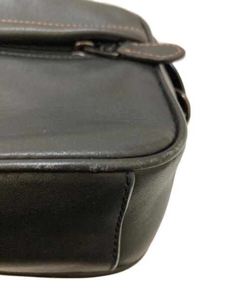 COACH（コーチ）COACH (コーチ) レザーショルダーバッグ ブラックの古着・服飾アイテム