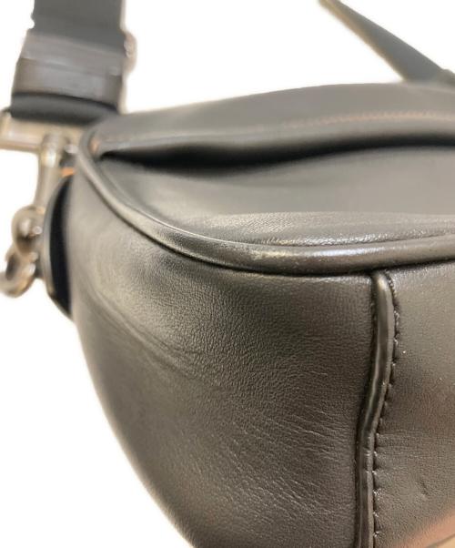 COACH（コーチ）COACH (コーチ) レザーショルダーバッグ ブラックの古着・服飾アイテム