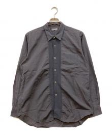 COMME des GARCONS HOMME（コムデギャルソン オム）の古着「コットン×ウール 異素材切替シャツ」｜グレー
