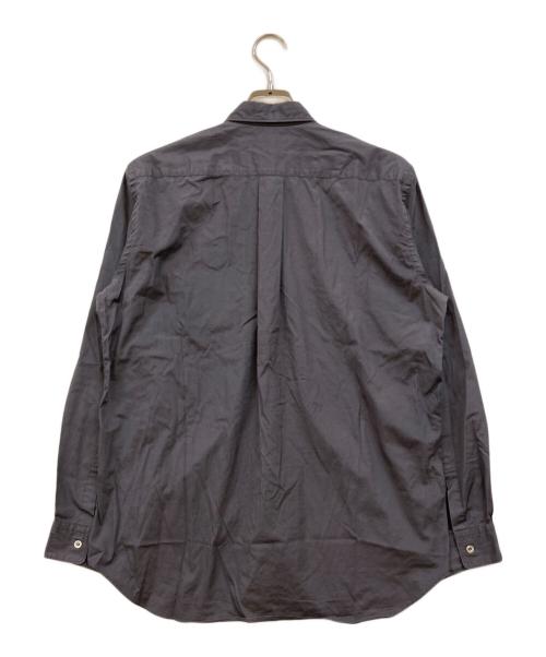 COMME des GARCONS HOMME（コムデギャルソン オム）COMME des GARCONS HOMME (コムデギャルソン オム) コットン×ウール 異素材切替シャツ グレー サイズ:Ｌの古着・服飾アイテム