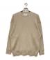 Graphpaper（グラフペーパー）の古着「Linen Solotex Loose Rib Crew Neck」｜ベージュ