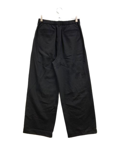 Graphpaper（グラフペーパー）Graphpaper (グラフペーパー) Techno Wool Nylon Wide Tapered Trousers ブラック サイズ:1の古着・服飾アイテム
