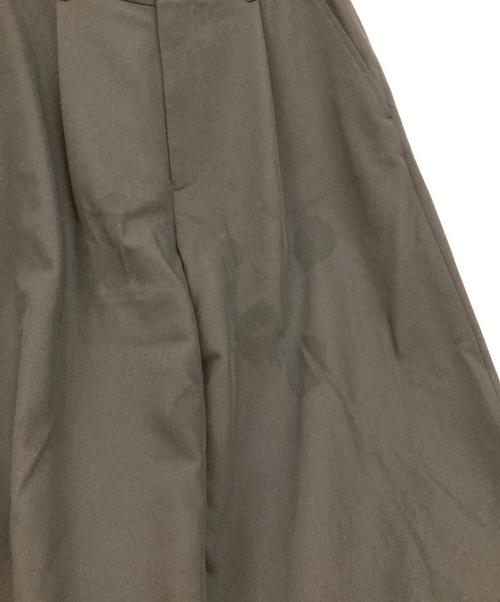 Graphpaper（グラフペーパー）Graphpaper (グラフペーパー) Techno Wool Nylon Wide Tapered Trousers ブラック サイズ:1の古着・服飾アイテム