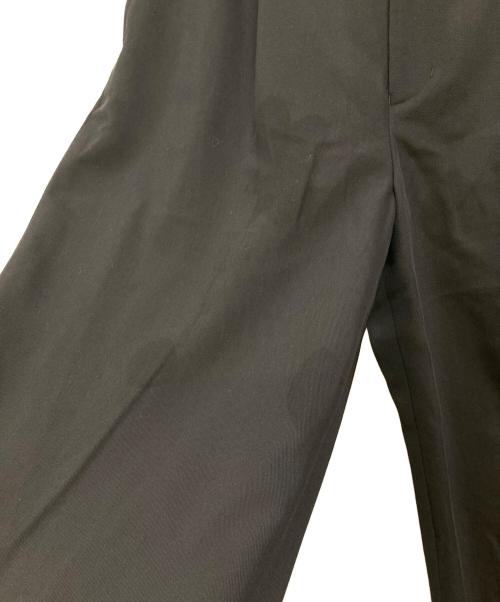 Graphpaper（グラフペーパー）Graphpaper (グラフペーパー) Techno Wool Nylon Wide Tapered Trousers ブラック サイズ:1の古着・服飾アイテム