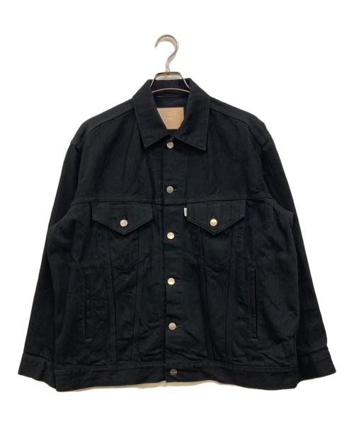 Graphpaper（グラフペーパー）Graphpaper (グラフペーパー) Selvage Denim Trucker Jacket ブラック サイズ:１の古着・服飾アイテム