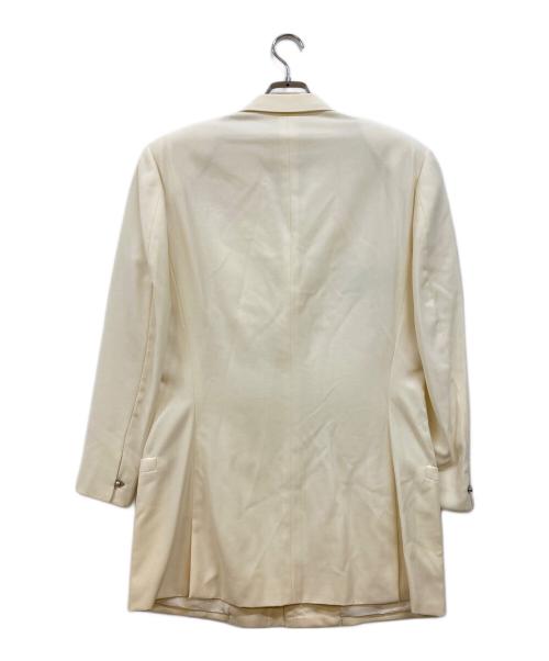 GIANNI VERSACE（ジャンニ・ヴェルサーチ）GIANNI VERSACE (ジャンニ・ヴェルサーチ) フックボタン デザインコート アイボリー サイズ:46の古着・服飾アイテム