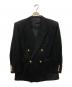 Christian Dior MONSIEUR（クリスチャンディオールムッシュ）の古着「ロゴ金釦 カシミヤダブルジャケット」｜ブラック