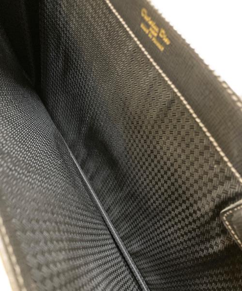 Christian Dior（クリスチャン ディオール）Christian Dior (クリスチャン ディオール) タイガレザー ブリーフケース ブラックの古着・服飾アイテム