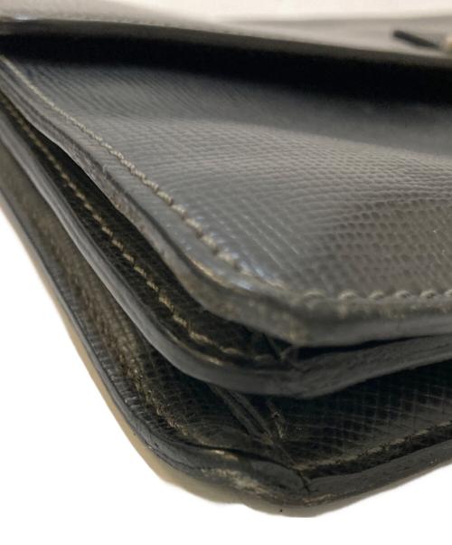 Christian Dior（クリスチャン ディオール）Christian Dior (クリスチャン ディオール) タイガレザー セカンドバッグ ブラックの古着・服飾アイテム