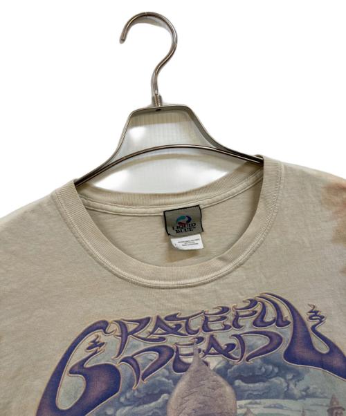 LIQUID BLUE（リキッドブルー）LIQUID BLUE (リキッドブルー) 00's Grateful Dead スカルプリントTシャツ ブルー×パープル サイズ:Ｌの古着・服飾アイテム