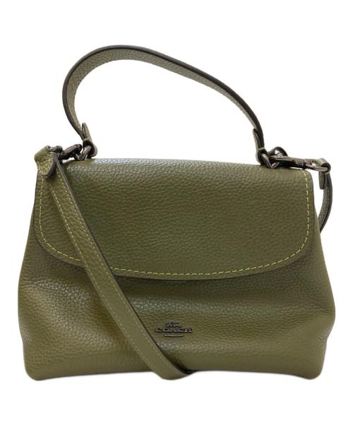 COACH（コーチ）COACH (コーチ) エモリー トップ ハンドル バッグ カーキの古着・服飾アイテム