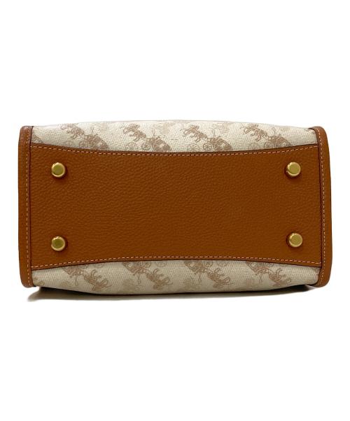 COACH（コーチ）COACH (コーチ) Dempsey Leather Animal Print Handbag ブラウン×ブラックの古着・服飾アイテム
