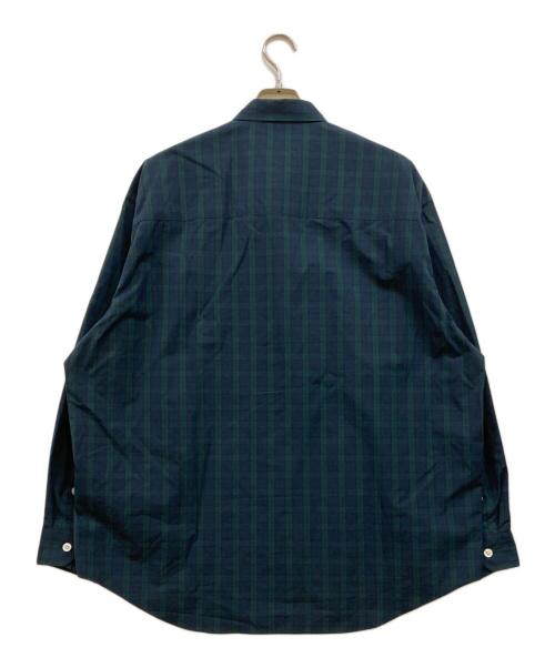 WTAPS（ダブルタップス）WTAPS (ダブルタップス) Bd 03 / LS / Cotton. Broadcloth. Textile OF ”GREEN” グリーン×ネイビー サイズ:3の古着・服飾アイテム
