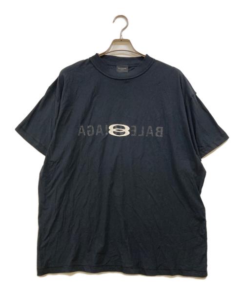 BALENCIAGA（バレンシアガ）BALENCIAGA (バレンシアガ) インサイドロゴスポーツTシャツ ブラック サイズ:２の古着・服飾アイテム