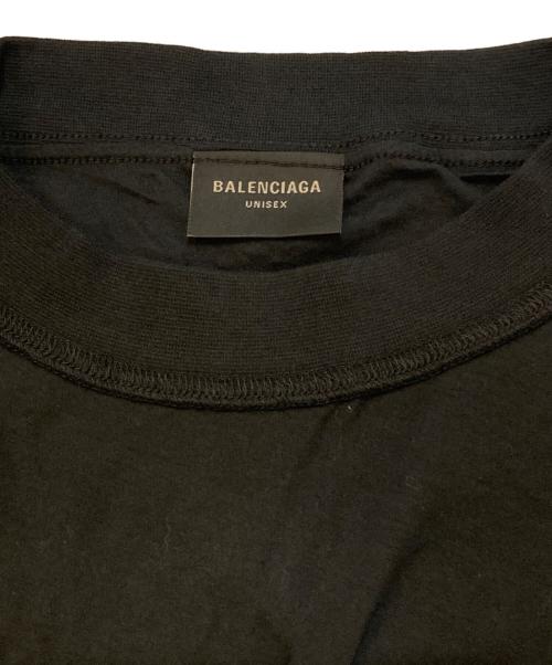 BALENCIAGA（バレンシアガ）BALENCIAGA (バレンシアガ) インサイドロゴスポーツTシャツ ブラック サイズ:２の古着・服飾アイテム