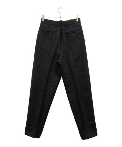 Y's for men（ワイズフォーメン）Y'S for men (ワイズフォーメン) ウールタックパンツ ブラック サイズ:Ｍの古着・服飾アイテム