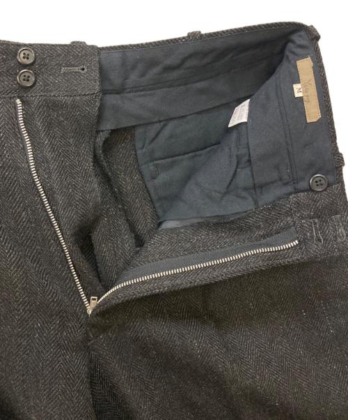 Y's for men（ワイズフォーメン）Y'S for men (ワイズフォーメン) ウールタックパンツ ブラック サイズ:Ｍの古着・服飾アイテム