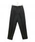 Y'S for men（ワイズフォーメン）の古着「ウールタックパンツ」｜ブラック