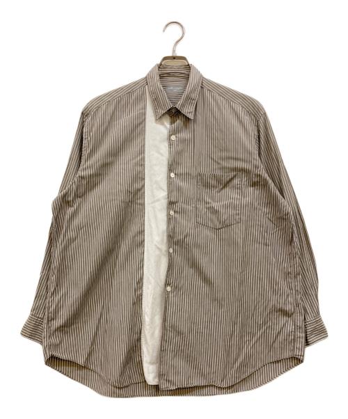 COMME des GARCONS HOMME（コムデギャルソン オム）COMME des GARCONS HOMME (コムデギャルソン オム) ストライプシャツ ブラウン サイズ:下記参照の古着・服飾アイテム