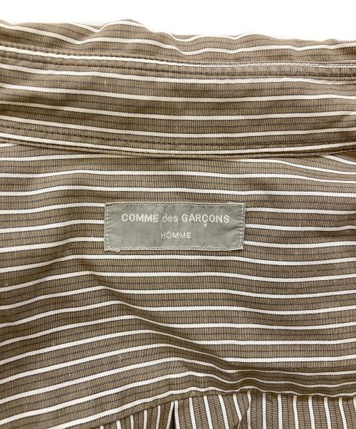 COMME des GARCONS HOMME（コムデギャルソン オム）COMME des GARCONS HOMME (コムデギャルソン オム) ストライプシャツ ブラウン サイズ:下記参照の古着・服飾アイテム