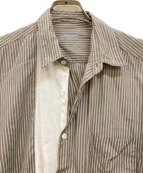 COMME des GARCONS HOMME（コムデギャルソン オム）COMME des GARCONS HOMME (コムデギャルソン オム) ストライプシャツ ブラウン サイズ:下記参照の古着・服飾アイテム
