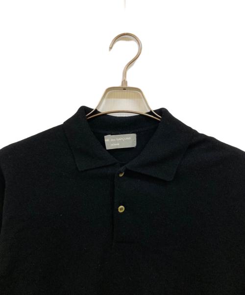 COMME des GARCONS HOMME（コムデギャルソン オム）COMME des GARCONS HOMME (コムデギャルソン オム) ウールブレンド ニットポロシャツ ブラック サイズ:下記参照の古着・服飾アイテム