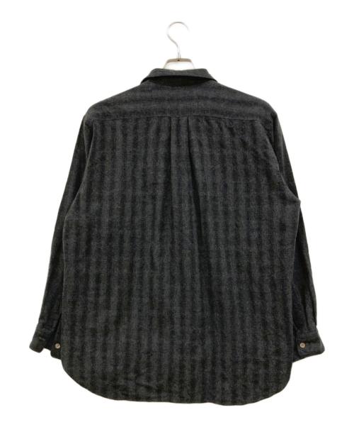 COMME des GARCONS HOMME（コムデギャルソン オム）COMME des GARCONS HOMME (コムデギャルソン オム) ウール×ナイロン オープンカラーシャツ グレー サイズ:不明(実寸参照)の古着・服飾アイテム