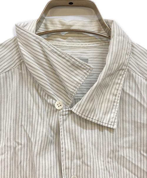 COMME des GARCONS HOMME（コムデギャルソン オム）COMME des GARCONS HOMME (コムデギャルソン オム) オープンカラー ストライプシャツ ホワイト サイズ:下記参照の古着・服飾アイテム