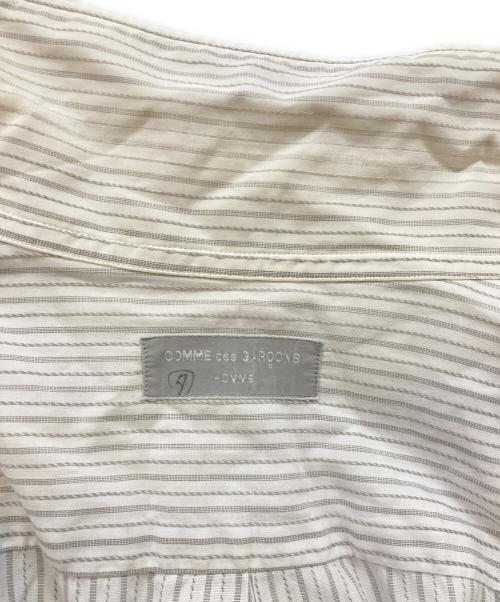 COMME des GARCONS HOMME（コムデギャルソン オム）COMME des GARCONS HOMME (コムデギャルソン オム) オープンカラー ストライプシャツ ホワイト サイズ:下記参照の古着・服飾アイテム