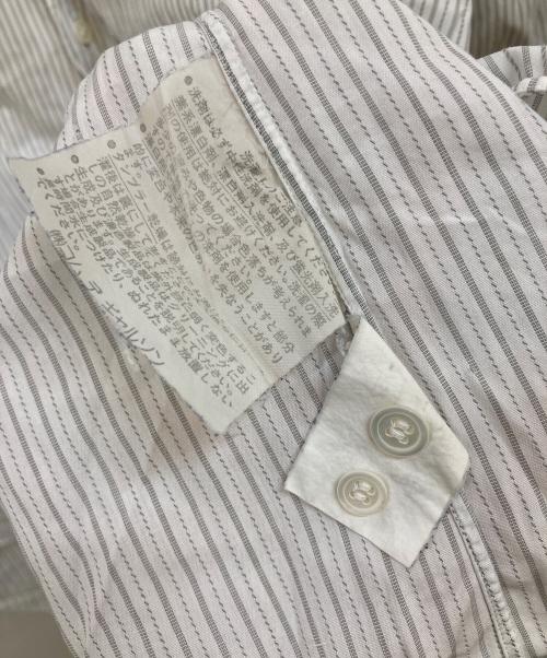 COMME des GARCONS HOMME（コムデギャルソン オム）COMME des GARCONS HOMME (コムデギャルソン オム) オープンカラー ストライプシャツ ホワイト サイズ:下記参照の古着・服飾アイテム