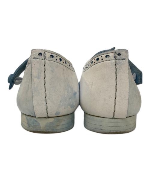 TAO COMME des GARCONS（タオ コムデギャルソン）TAO COMME des GARCONS (タオ コムデギャルソン) Eyelet Detail Ballerina Shoes ホワイト サイズ:22.5㎝の古着・服飾アイテム