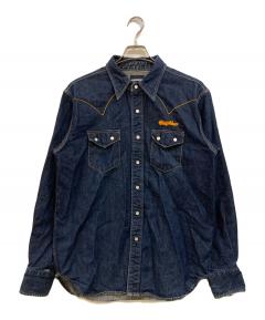 中古・古着通販】LEE (リー) バックワッペンデニムジャケット ブルー