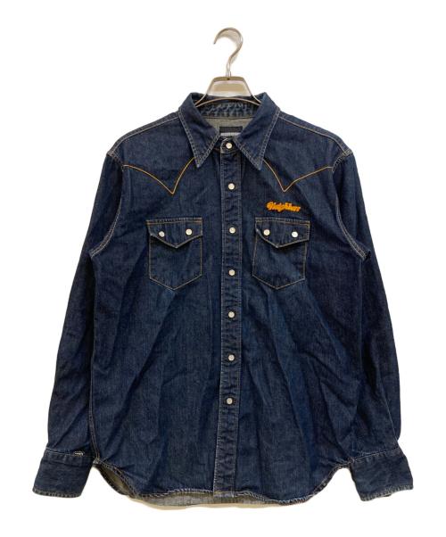 NEIGHBORHOOD（ネイバーフッド）NEIGHBORHOOD (ネイバーフッド) バック刺繍ロゴダンガリーデニムウエスタンシャツ インディゴ サイズ:Ｍの古着・服飾アイテム