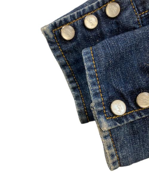 NEIGHBORHOOD（ネイバーフッド）NEIGHBORHOOD (ネイバーフッド) バック刺繍ロゴダンガリーデニムウエスタンシャツ インディゴ サイズ:Ｍの古着・服飾アイテム