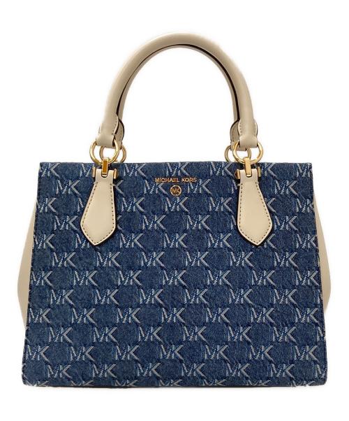 MICHAEL KORS（マイケル・コース）MICHAEL KORS (マイケル・コース) MARILYN 2WAYシ デニムョルダーバッグ ブルー 未使用品の古着・服飾アイテム