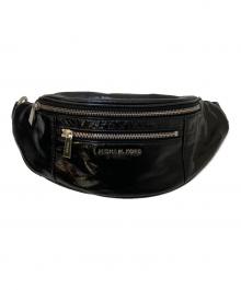 MICHAEL KORS（マイケルコース）の古着「Medium Crinkled Calf Leather Belt Bag」｜ブラック