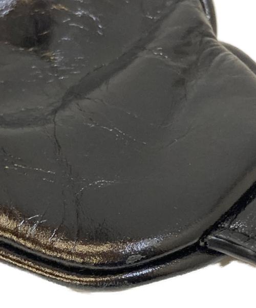 MICHAEL KORS（マイケルコース）MICHAEL KORS (マイケルコース) Medium Crinkled Calf Leather Belt Bag ブラックの古着・服飾アイテム