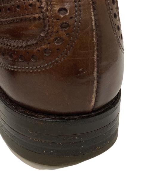 Allen Edmonds（アレン エドモンズ）Allen Edmonds (アレン エドモンズ) セミブローグストレートチップドレスシューズ ブラウン サイズ:7.5の古着・服飾アイテム